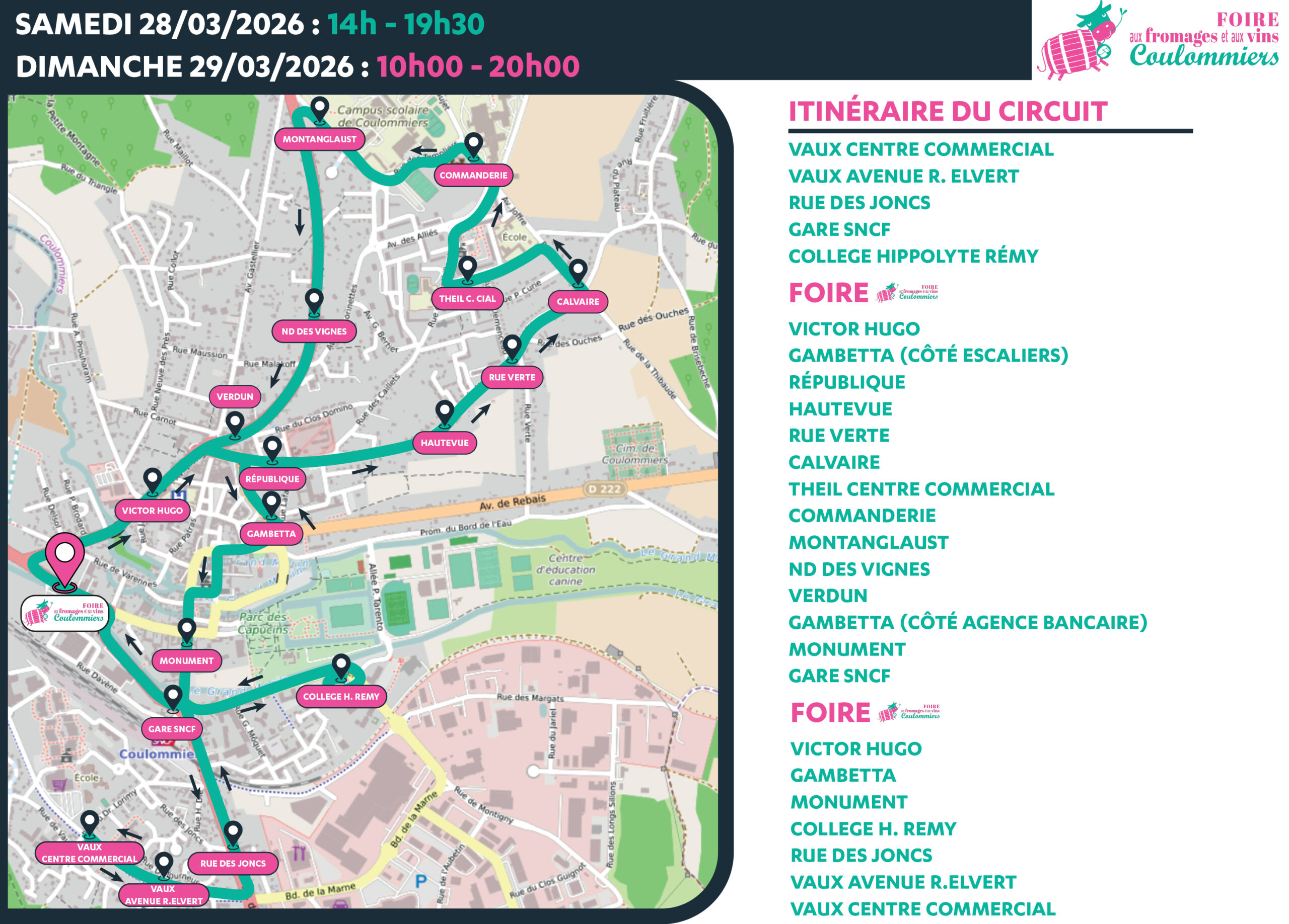 Foire_aux_Fromages_2026 Plan navette Transdev